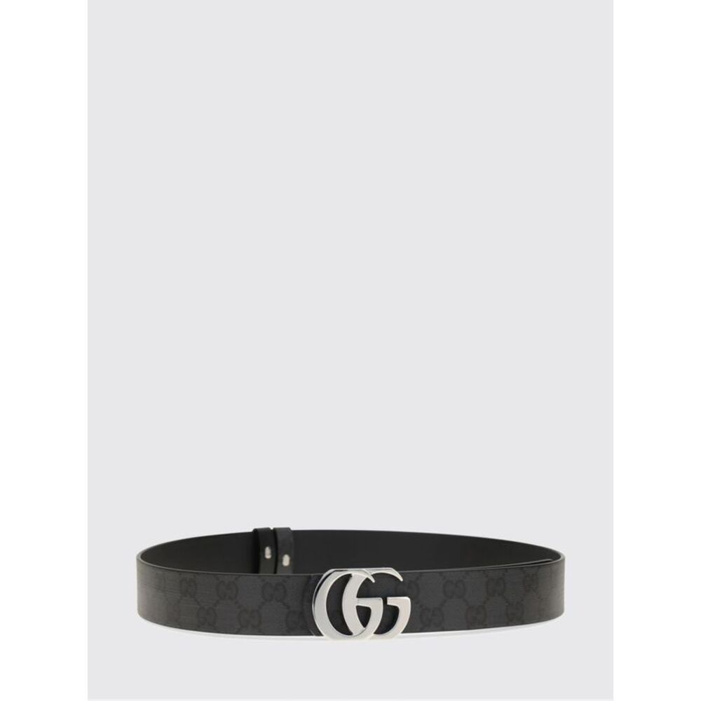 Gucci Men Gucci Gg Marmont Reversible Monogram Cotton Canvas Belt